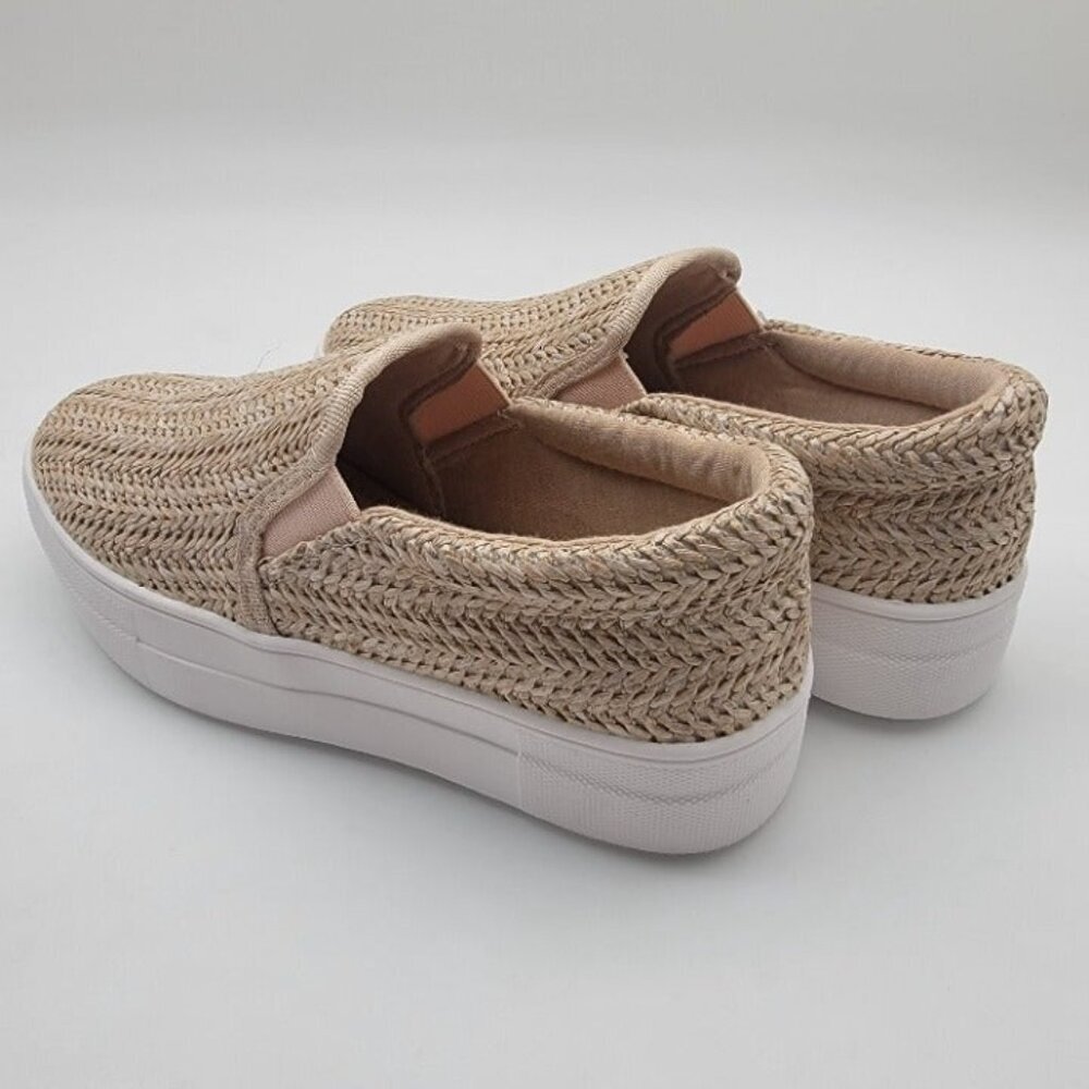 BUY ONE GET ONE FREE Soda Hike Slip-on Fashion Sneaker  Natural Raffia Size 7.5 - Picture 4 of 5